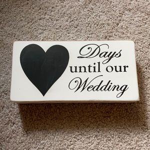 Wedding Countdown Sign